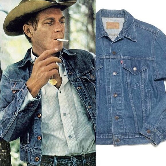 VINTAGE Levi's 506 Mid Wash Denim Trucker Jacket - Picture 1 of 12